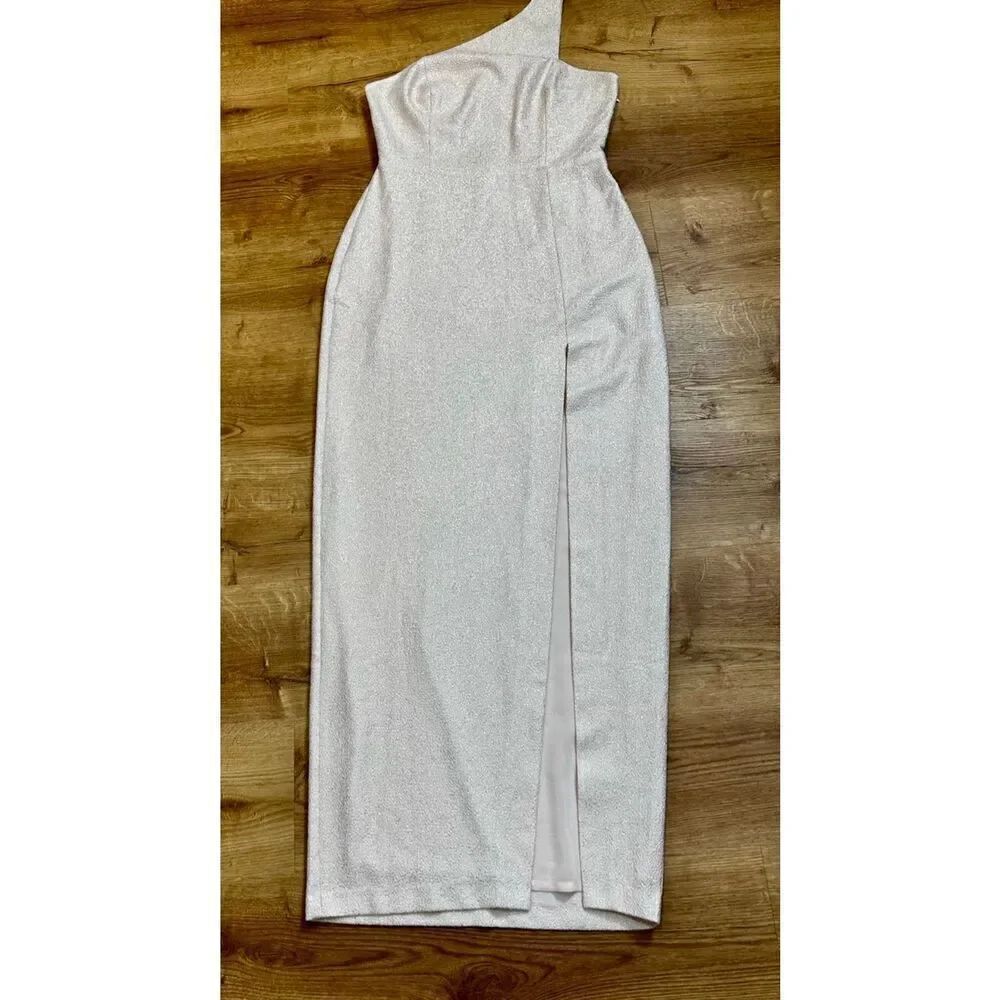 Urban Outfitters Silence + Noise size 6 pink/silver long dress